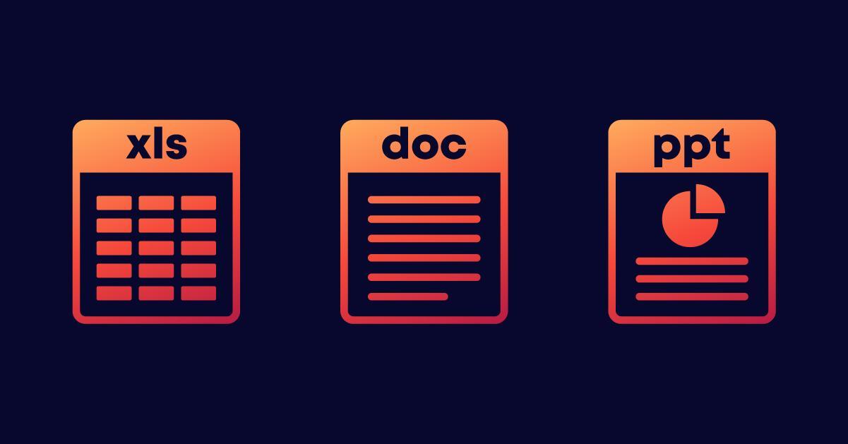 data in document formats 