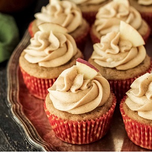 Apple Cider Cupcakes plus Spiced Buttercream Frosting