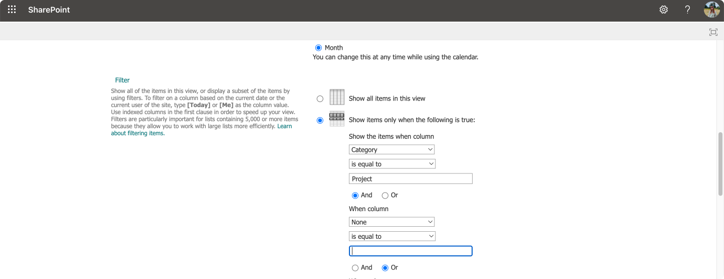 Pic. 14. Navigating to “Filters” in “List Settings”.