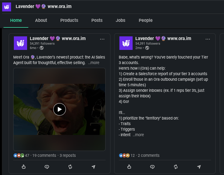 lavender linkedin