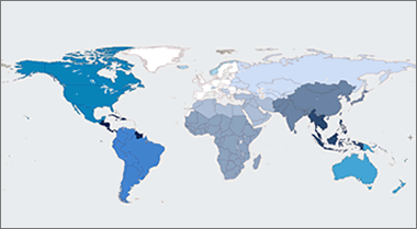 Ten regions of the world