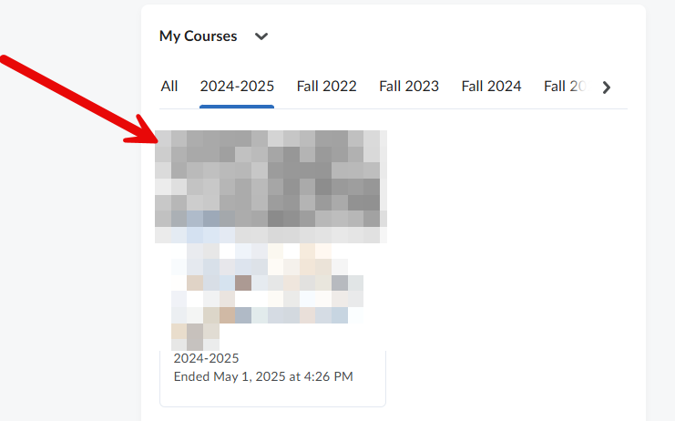 Arrow pointing towards your desired course 