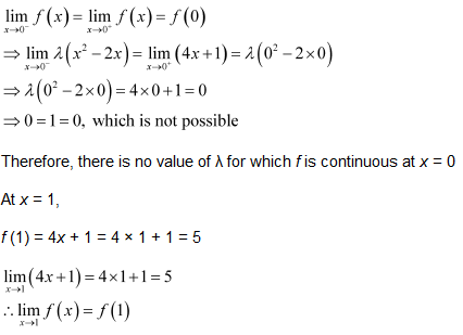 NCERT Solutions class 12 Continuity & Differentiability