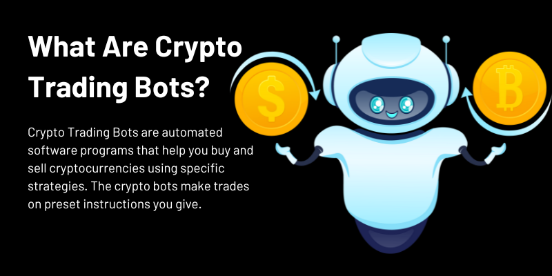 Crypto Trading Bots: Automated software for buying and selling cryptocurrencies with preset strategies, utilizing AI for trading.