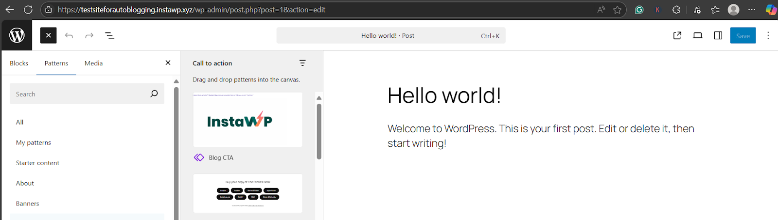 how to create a reusable block in WordPress