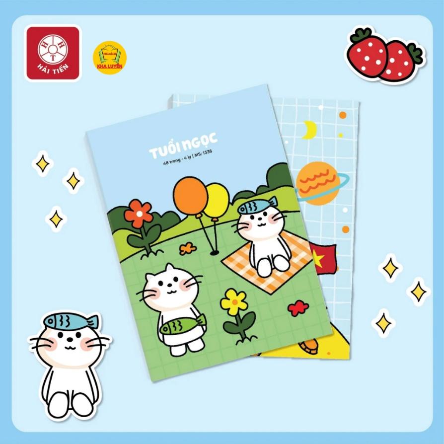 Combo 5/ 10 Quyển Vở Ô Ly Cấp 1 48-80 Trang Hải Tiến 1336/1343 Chống ...