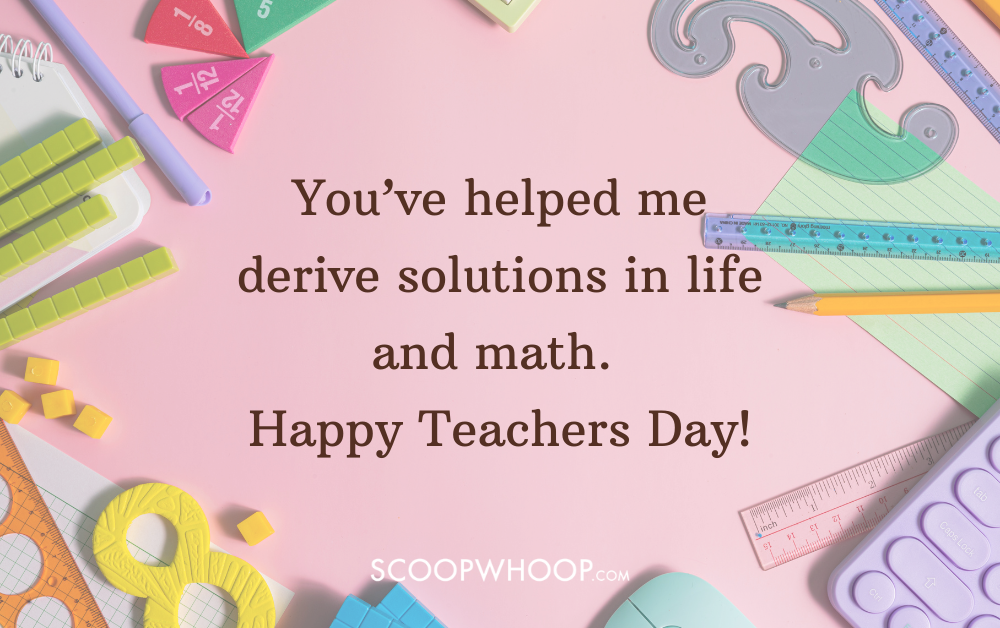 teachers day wishes in maths style