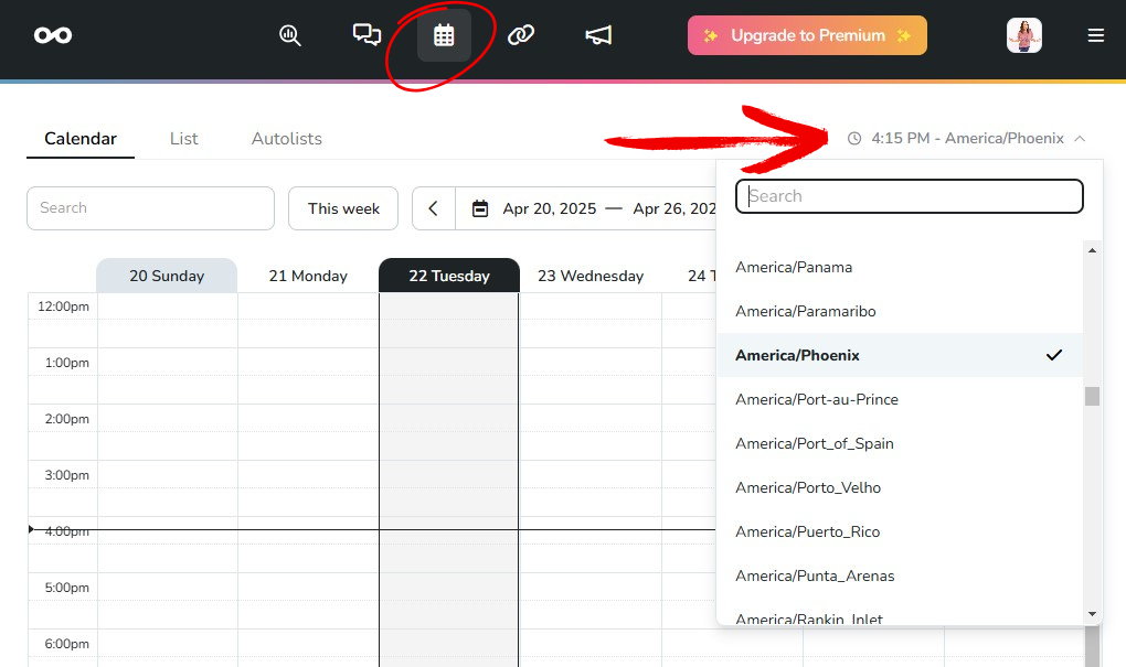 scheduling inside of Metricool for Pinterest