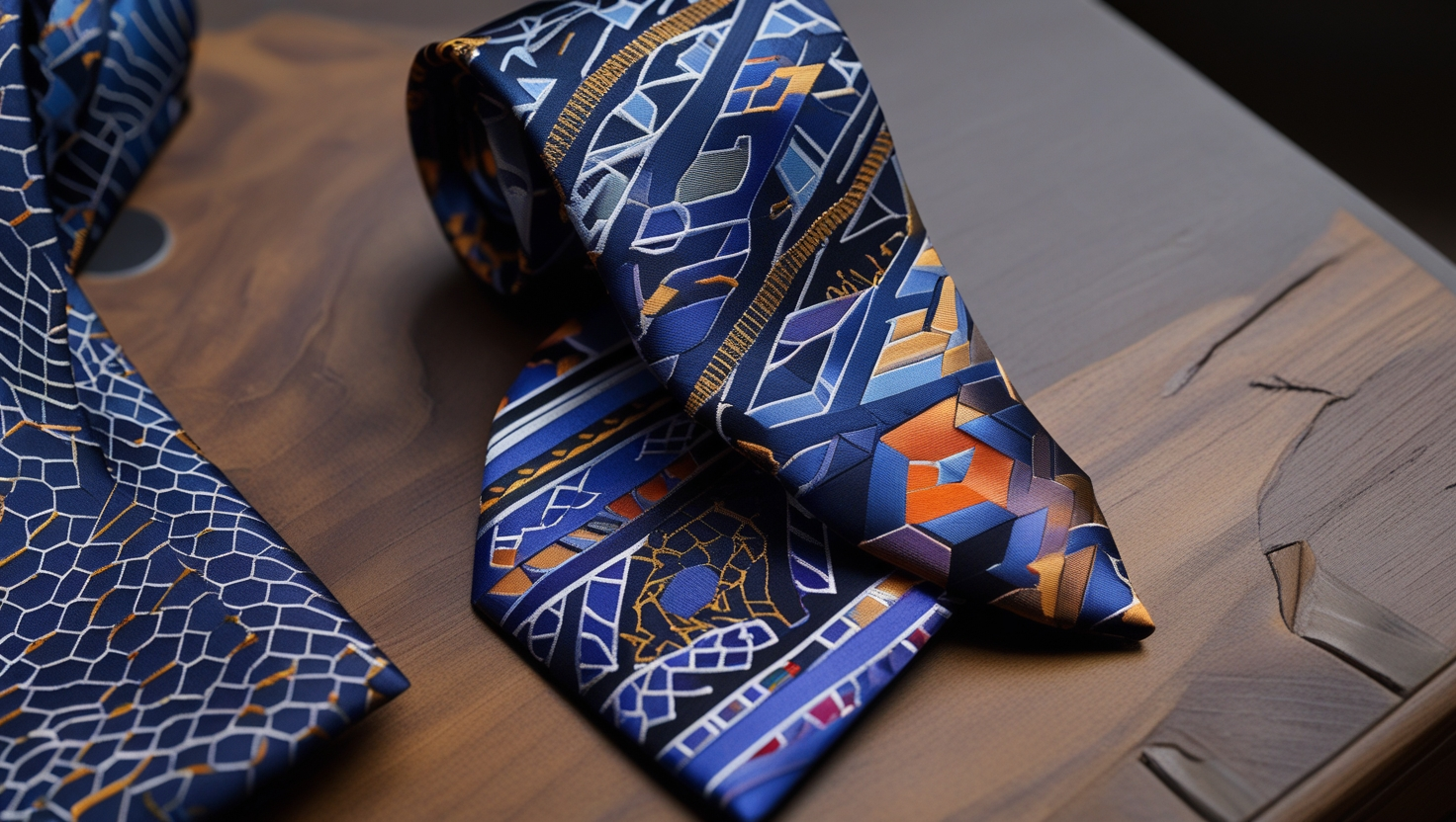 Charvet Geometric-Jacquard Silk Tie