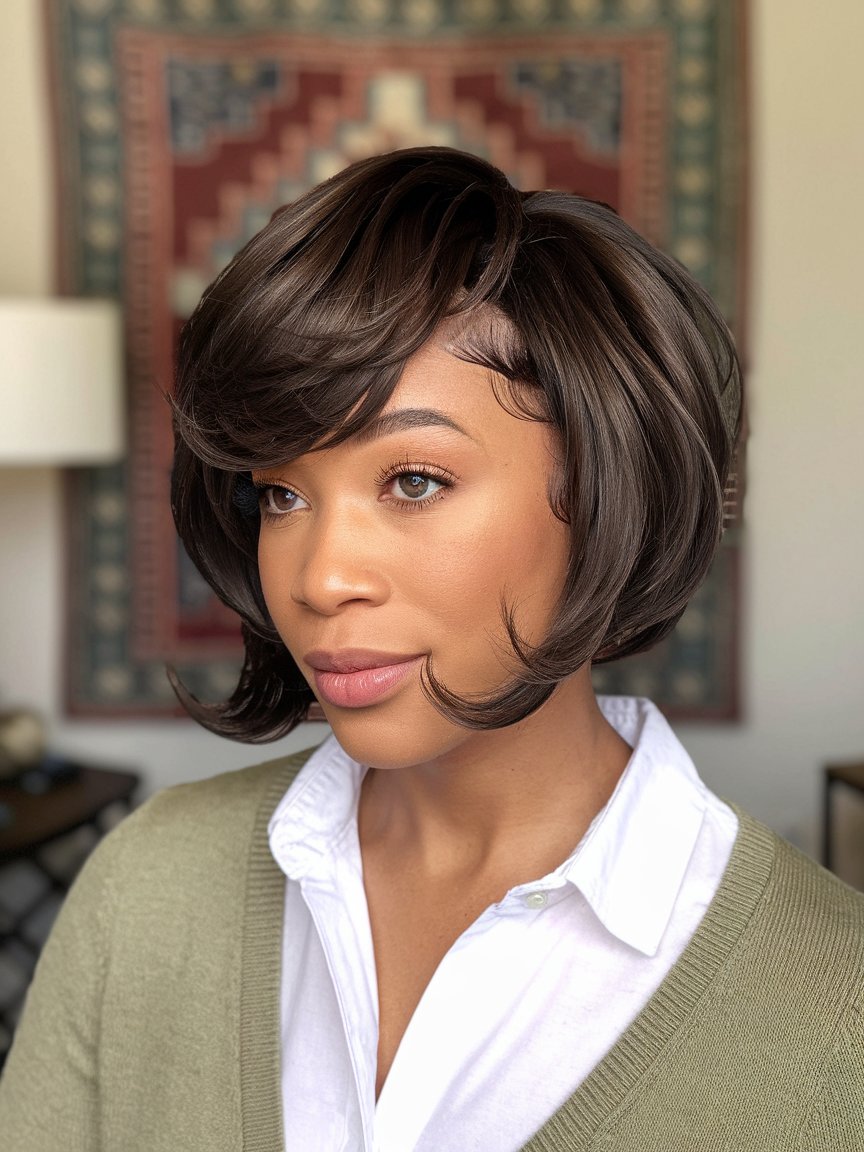 35. Black Bob Hairstyle