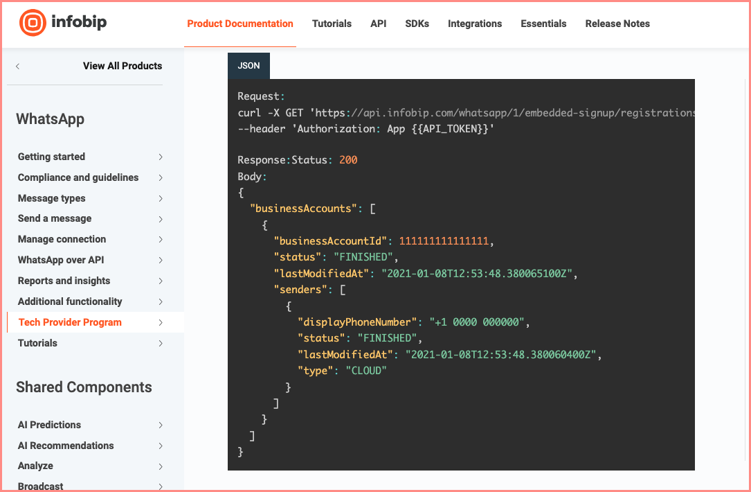  Infobip dashboard