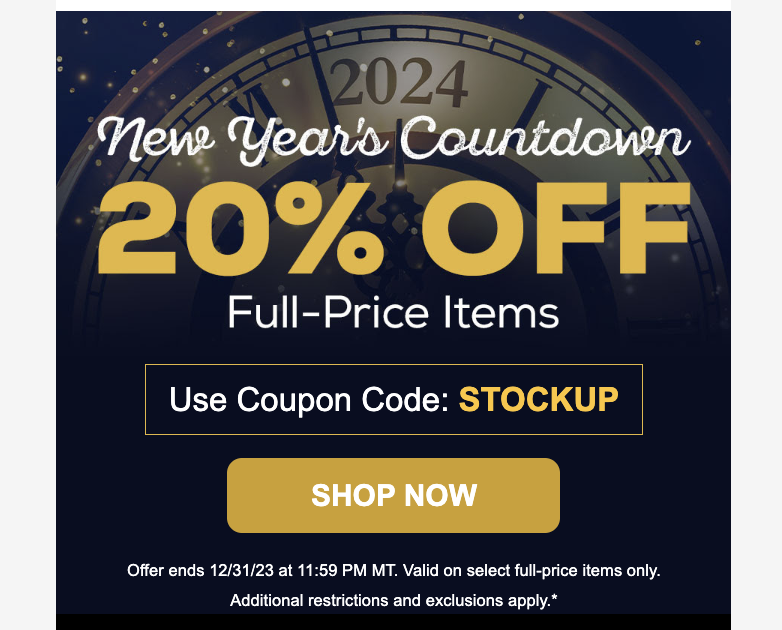 New Year marketing coupon