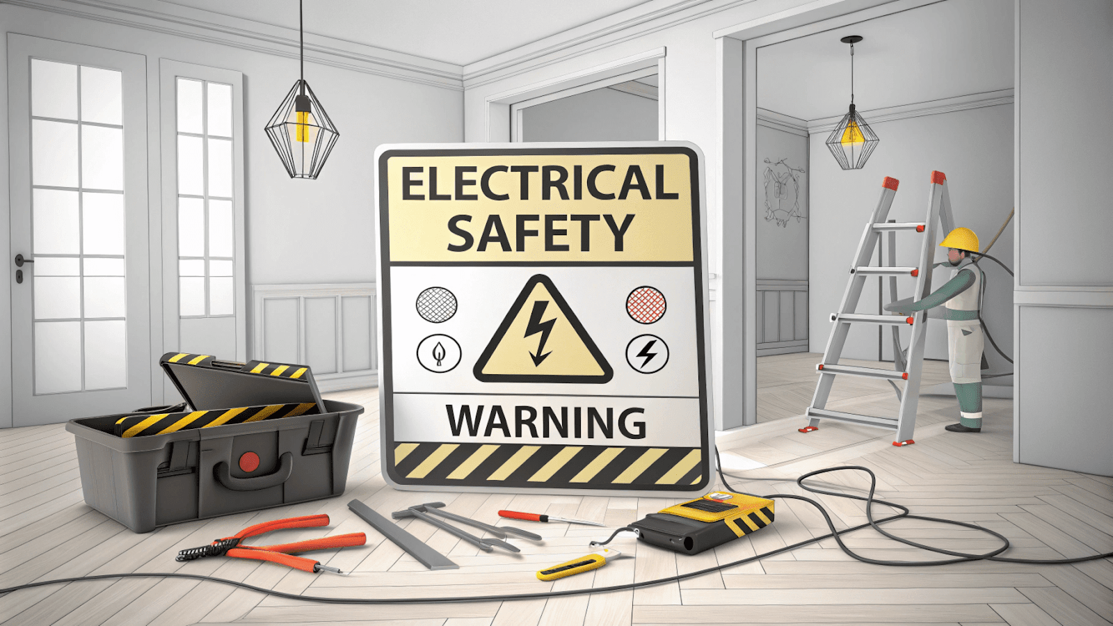 Electrical safety warning signs