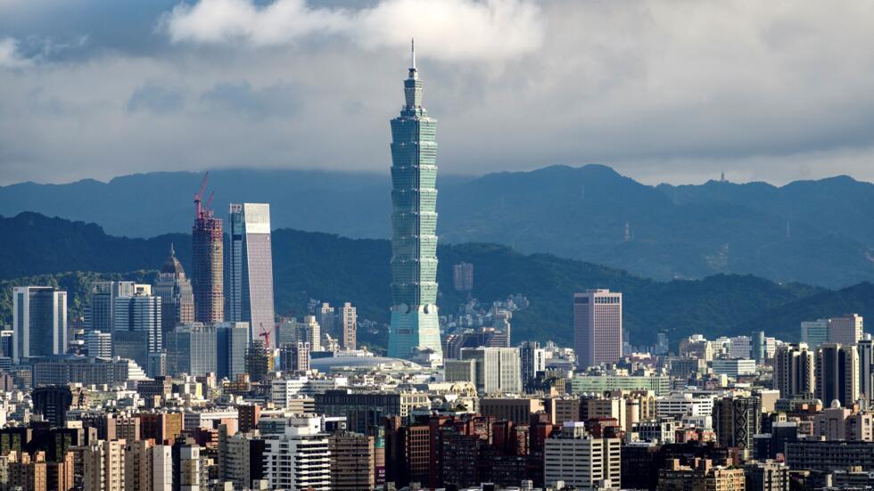 Vue sur le quartier moderne de l'est de Taipei, le 3 dcembre 2022.