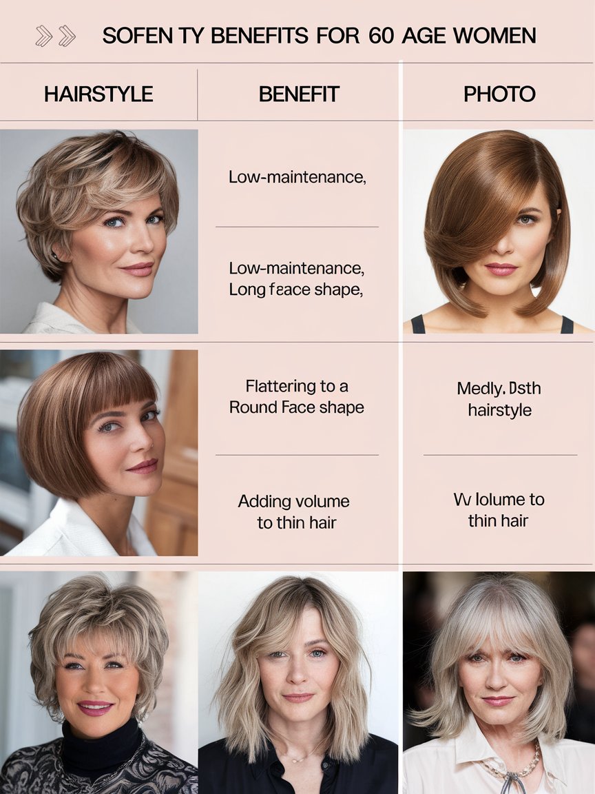 Table for Hairstyles and Benefits