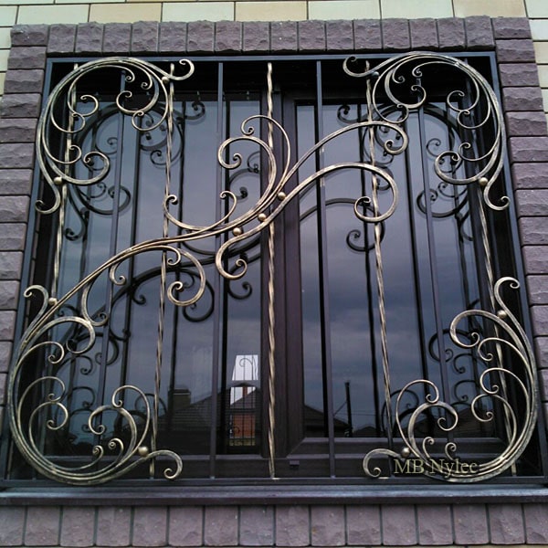 Forged Metal Window Grill Design