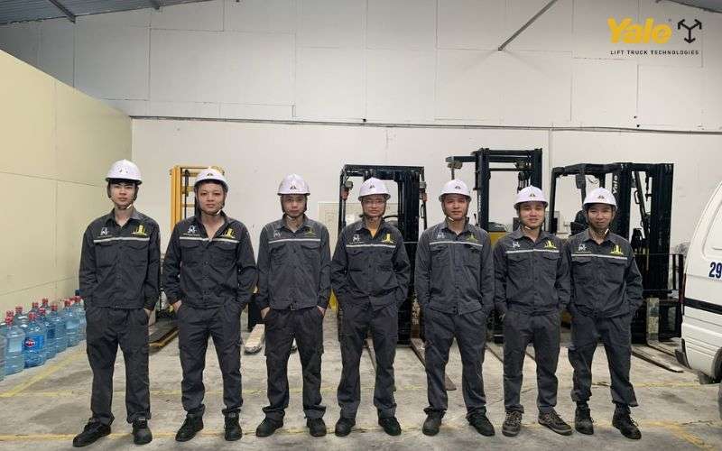 Đội ngũ kỹ thuật viên tay nghề chuyên môn cao của Xe nâng Yale Việt Nam