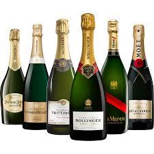 A group of bottles of champagne

Description automatically generated