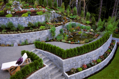 top northern michigan lakefront landscaping ideas erosion control retaining walls with foliage custom built boyne city