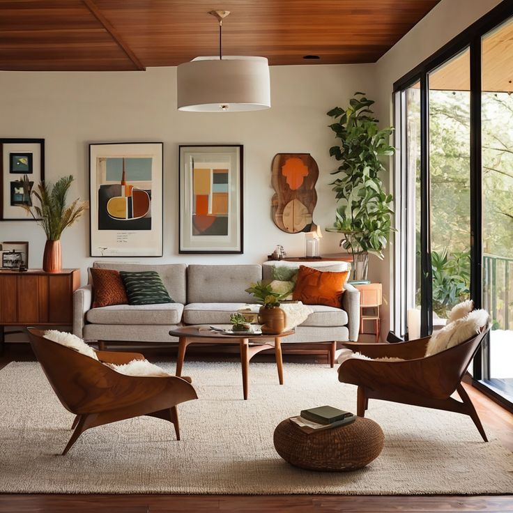 Mid-century modern Interior design