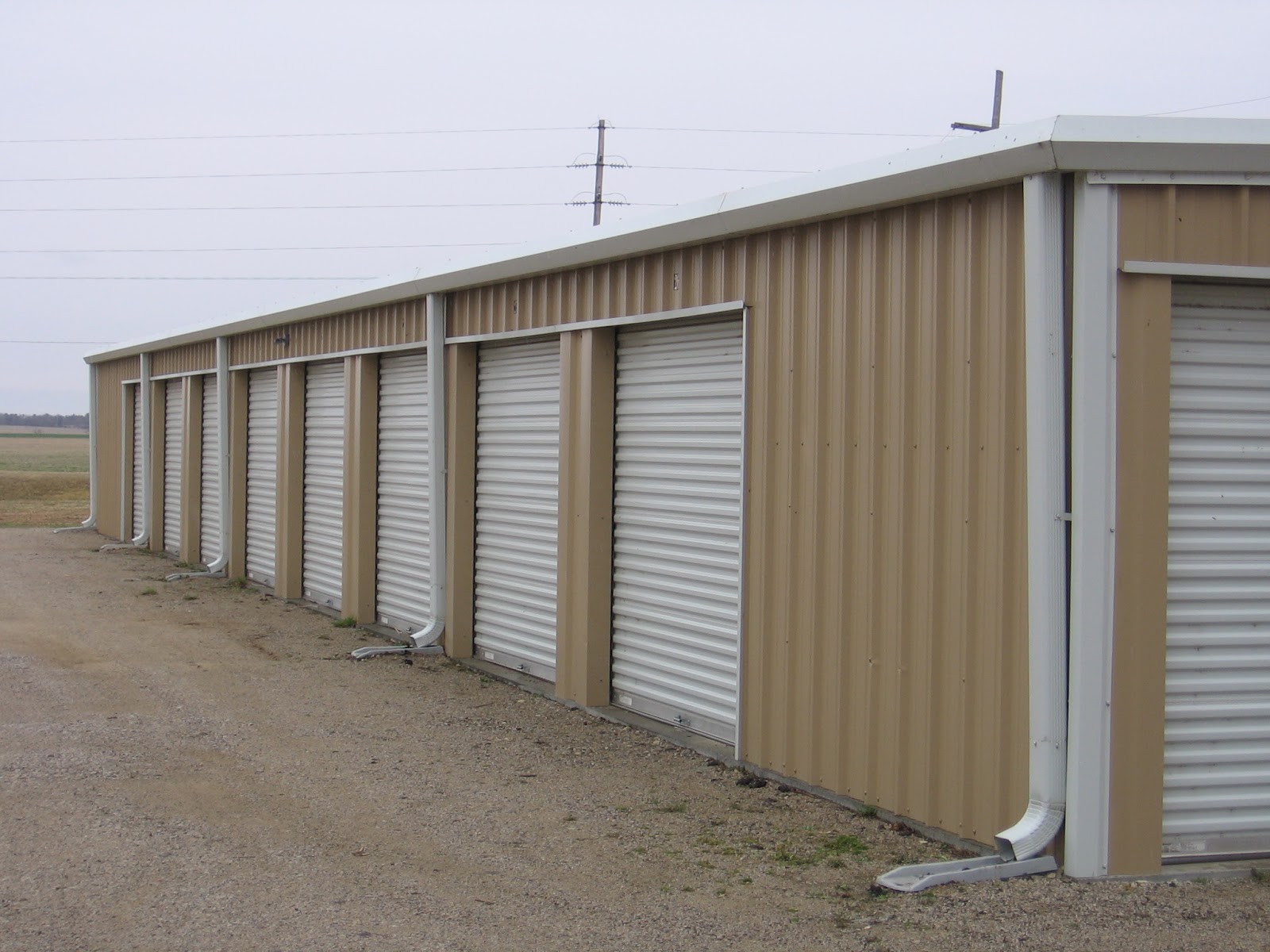 janus roll up doors on mini storage unit