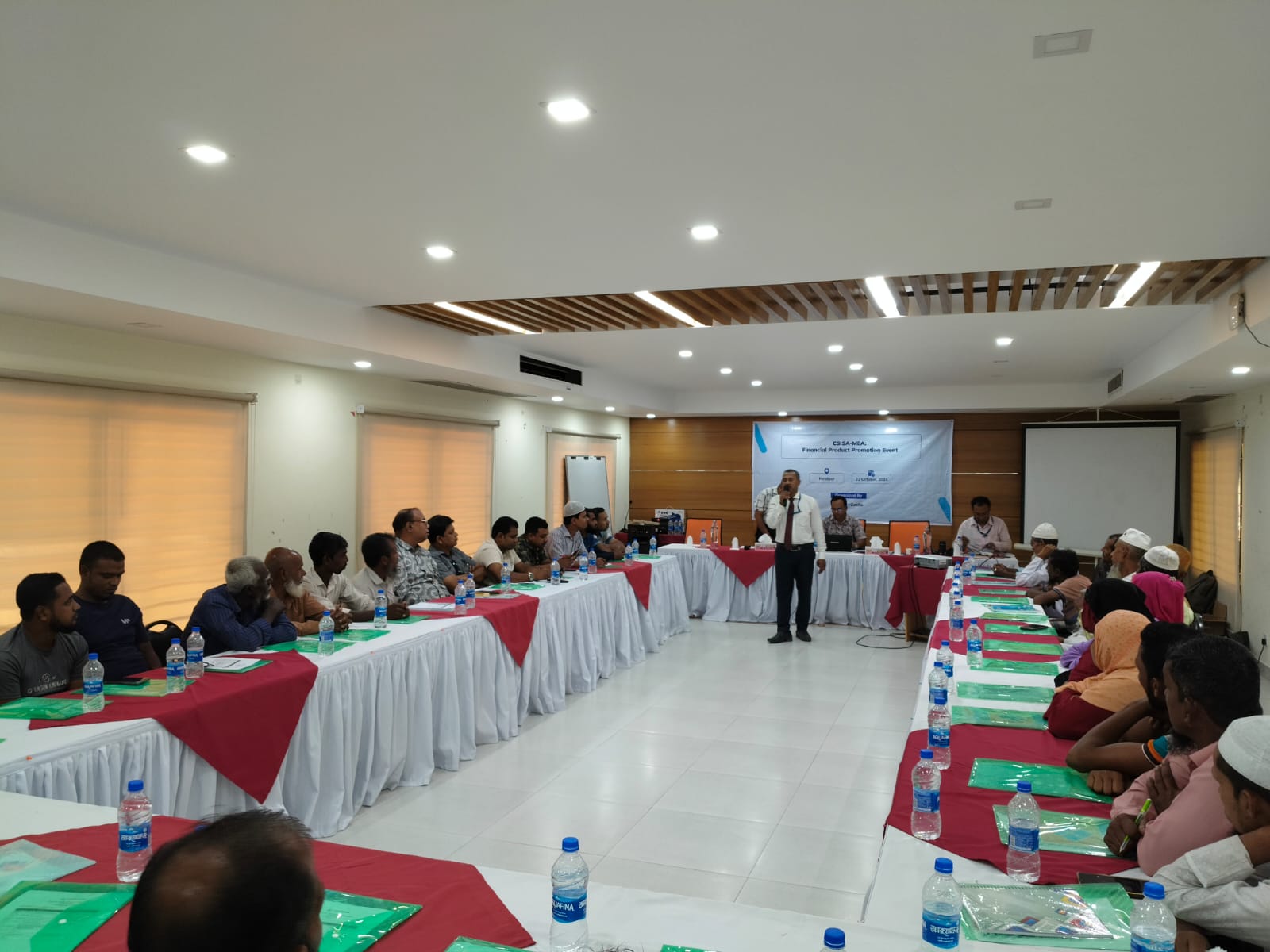 A Session on SME Financing by Bank Asia Agent Banking Deputy Manager, Mr Kokhon Kumar Biswas.