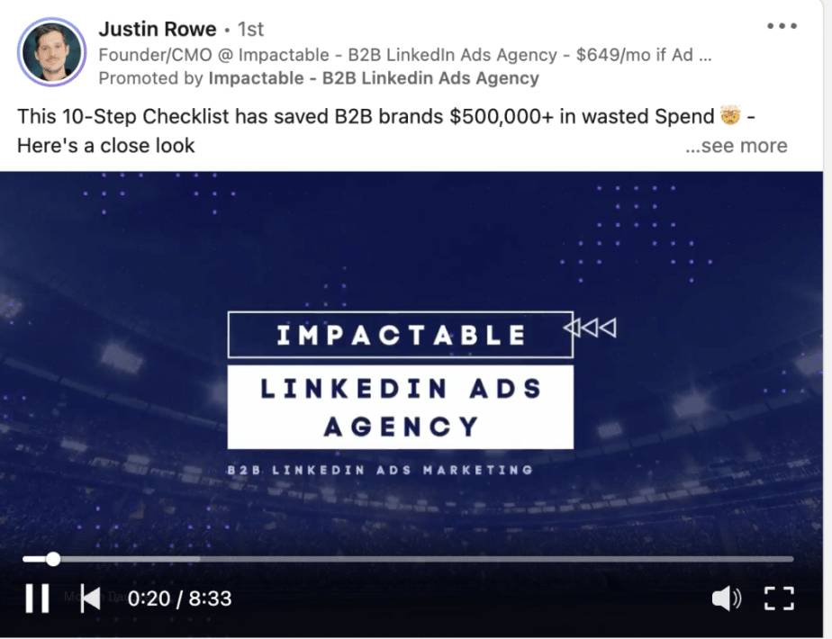 Impactable Thought Leader Ad