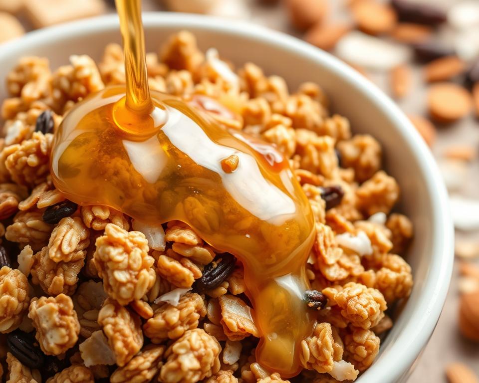 what ingredient makes granola stick together?