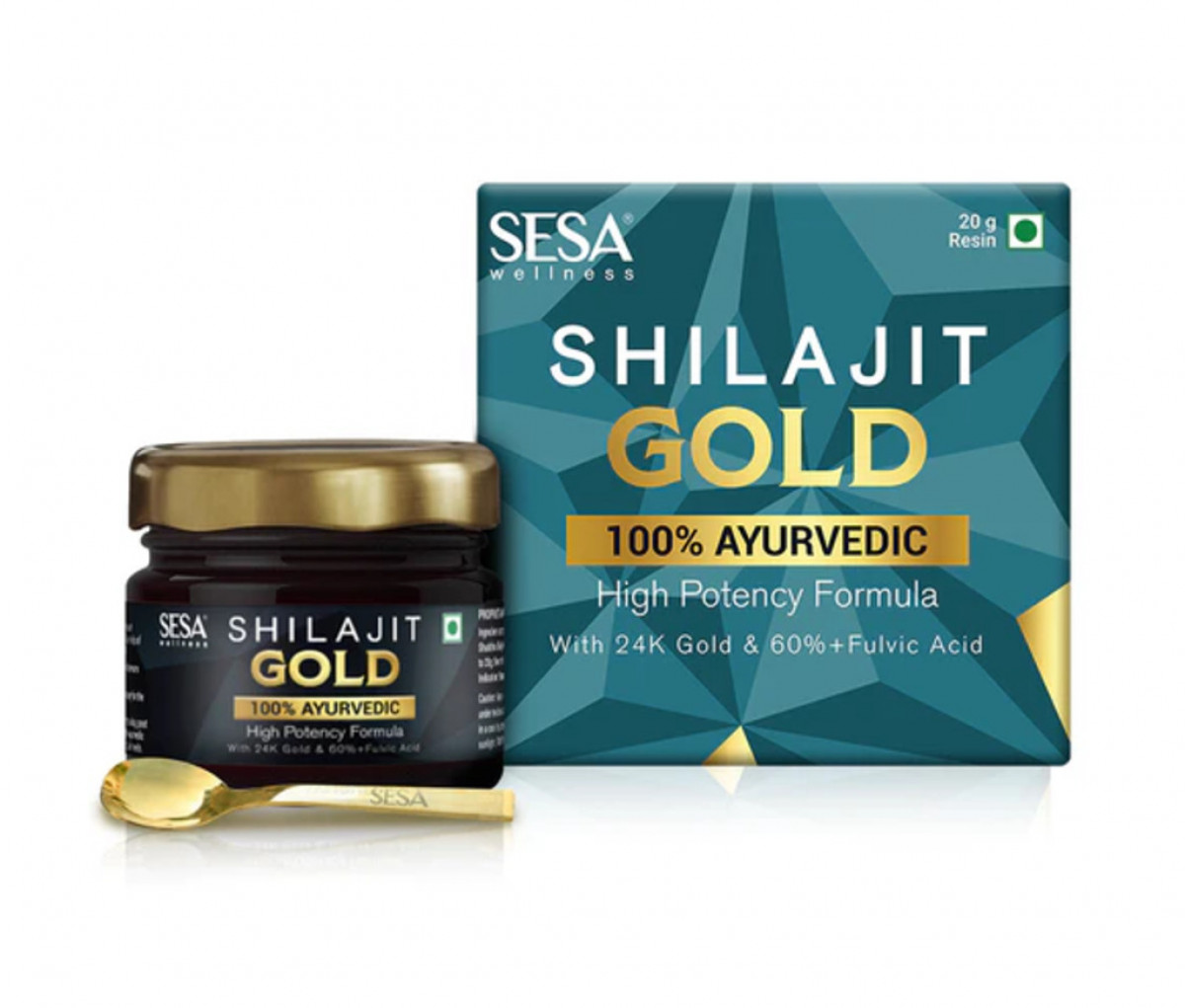 Buy Best Shilajit in USA - Image of Sesa Ayurvedic Shilajit Gold Resin