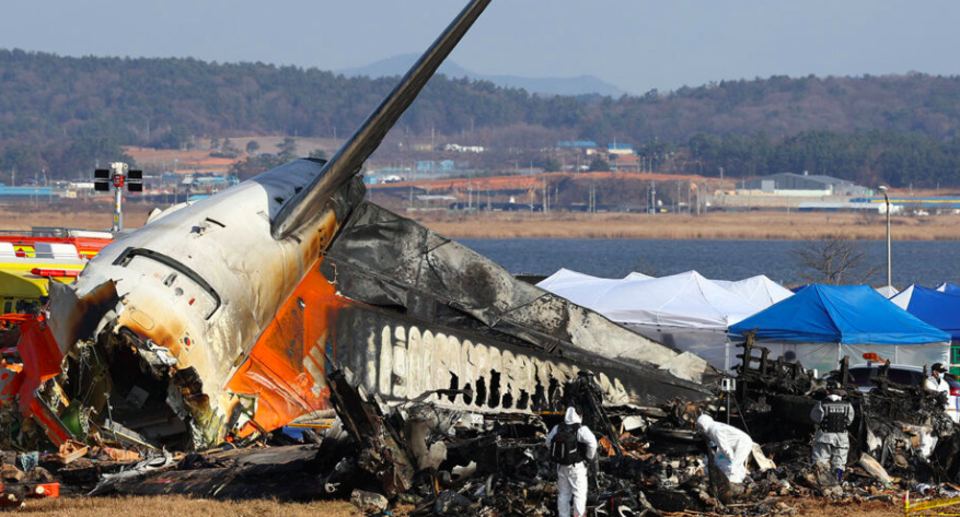 This contains an image of Jeju Air Plane Crash