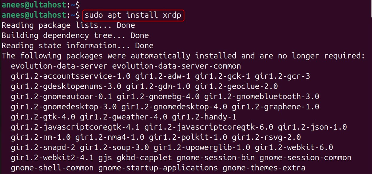 install xrdp