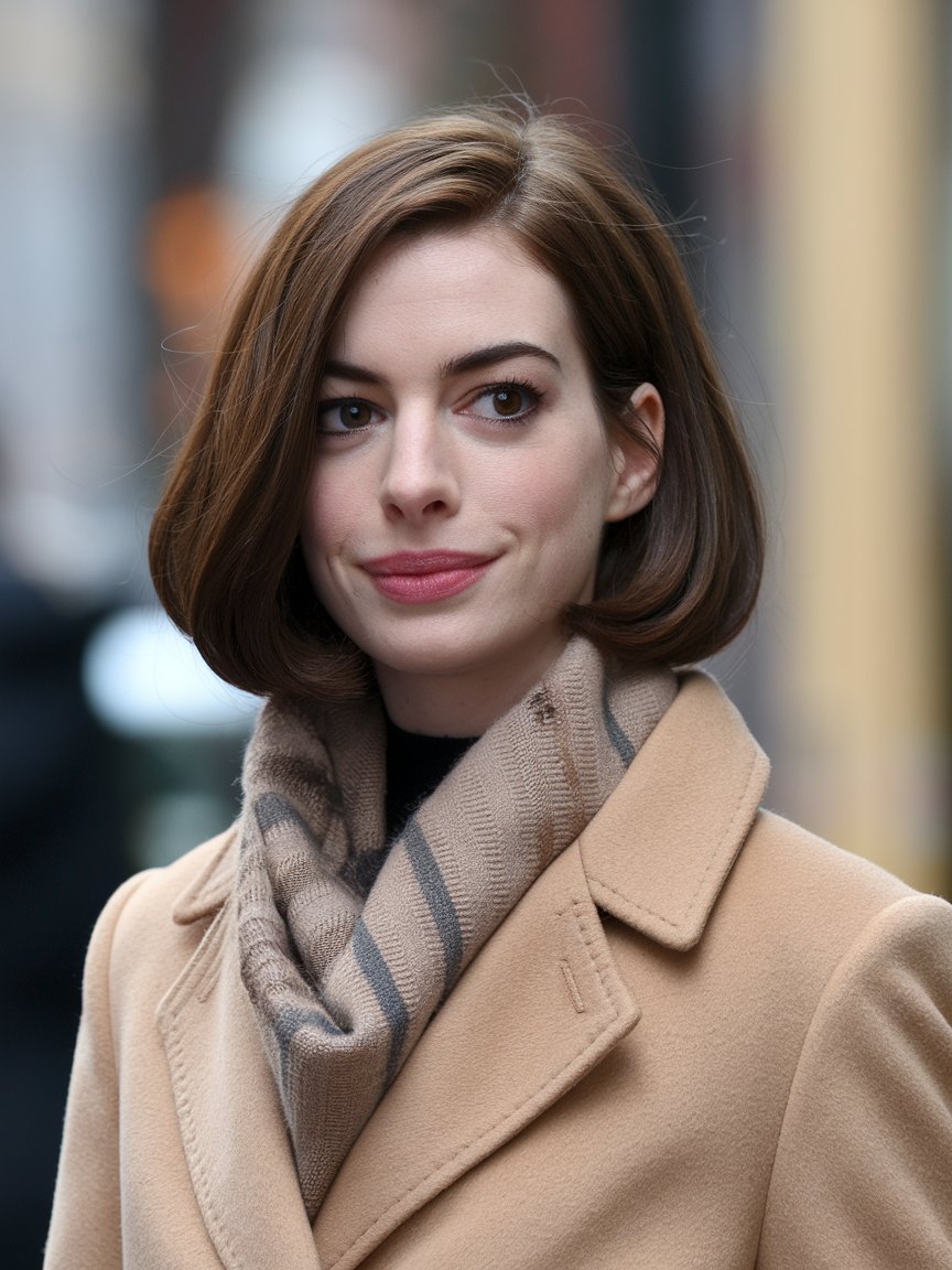 28. Anne Hathaway’s Classic Bob