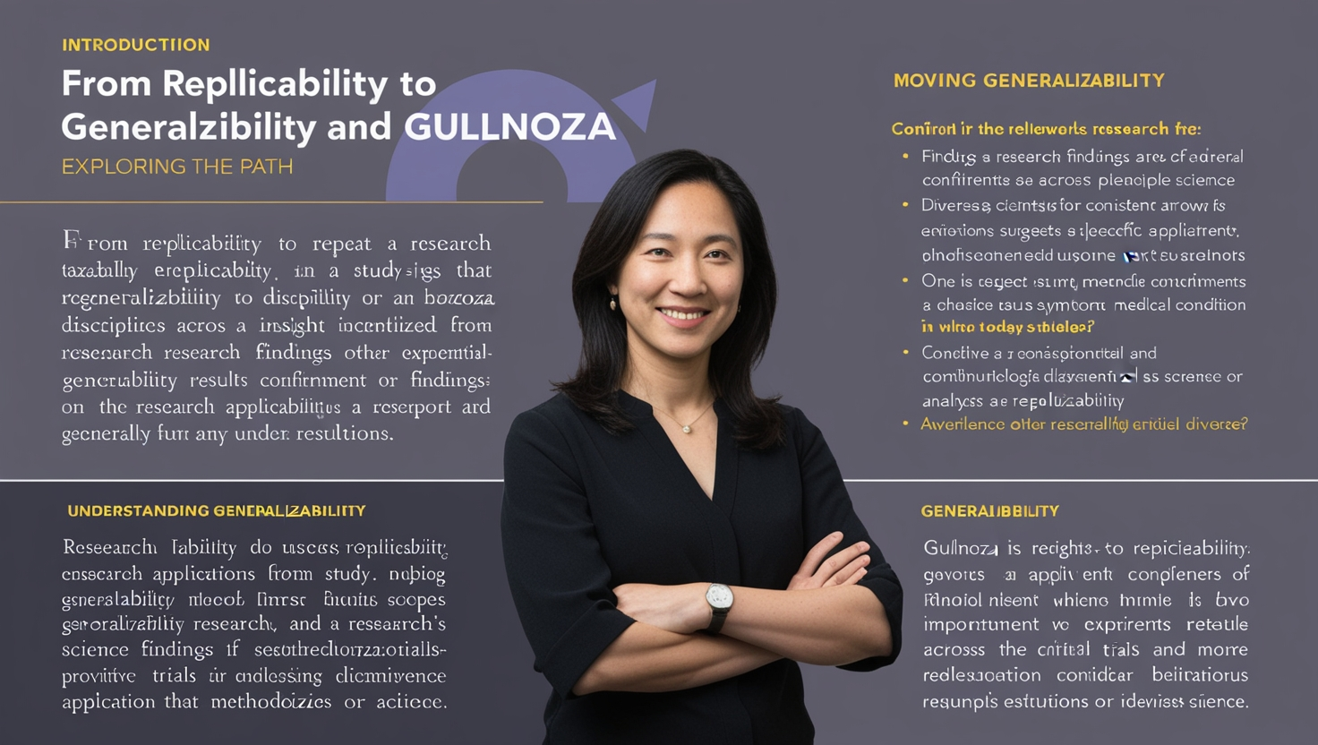 From Replicability to Generalizability and Gulnoza