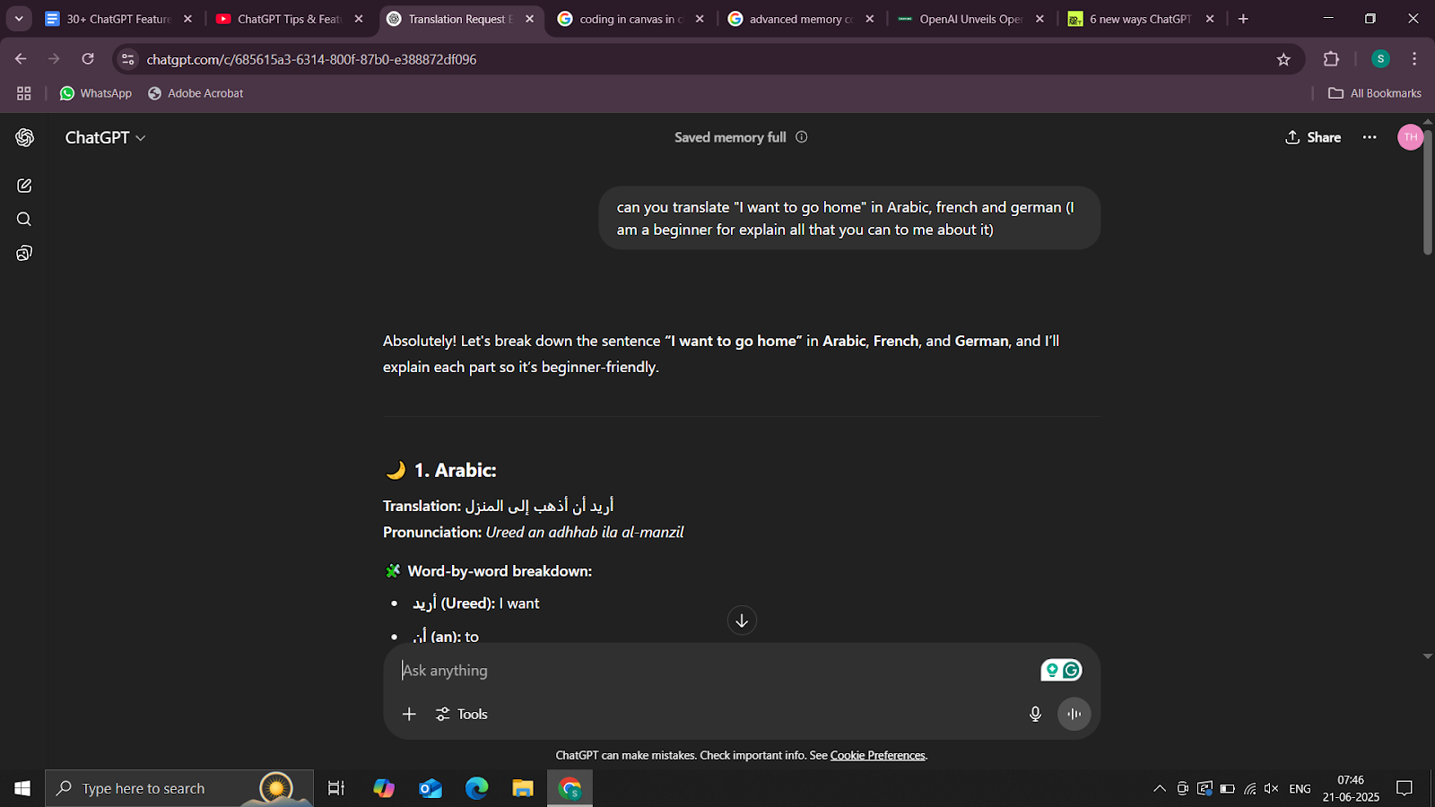chatgpt prompt for language translation
