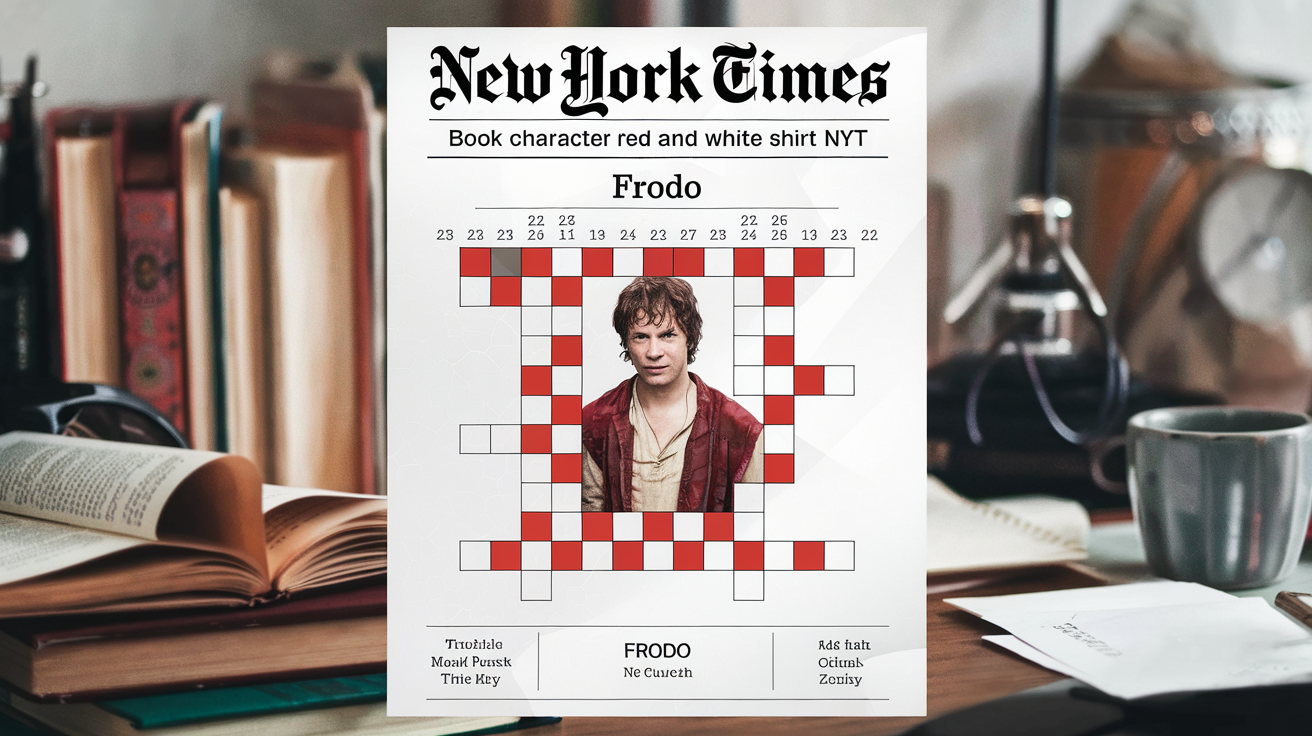 book character red and white shirt nyt
