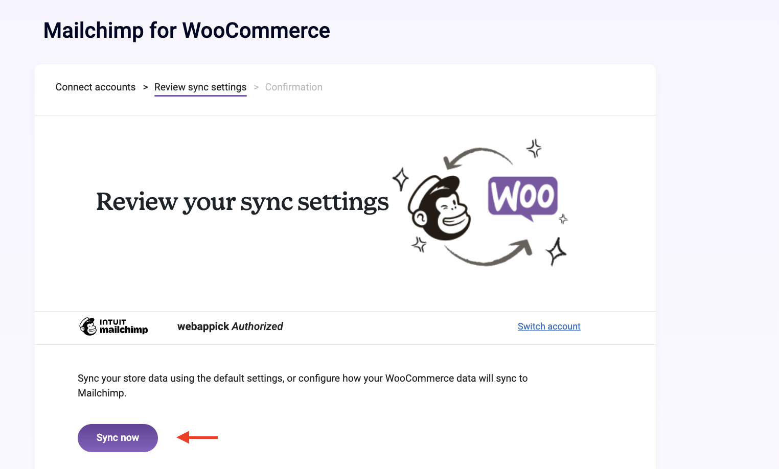 sync woocommerce products with mailchimp
