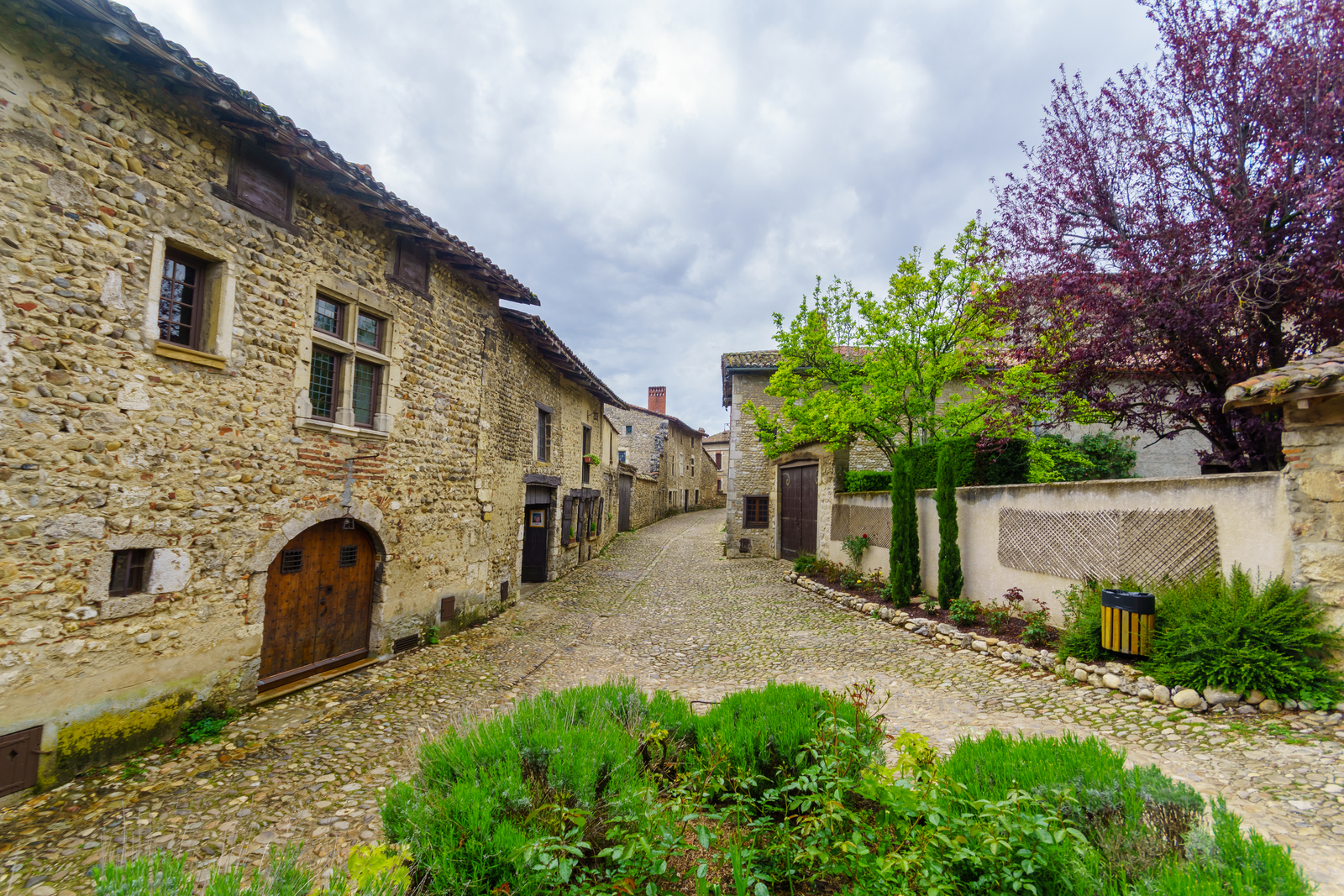 Alley in the medieval village of Perouges