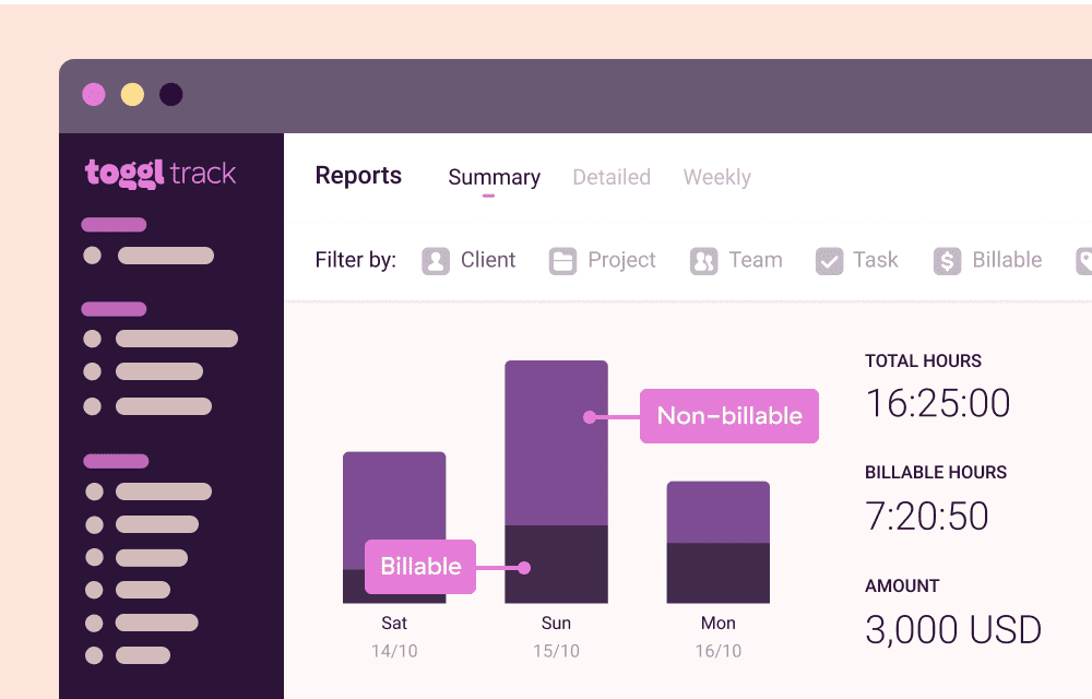 Manage time effectively using a time tracker