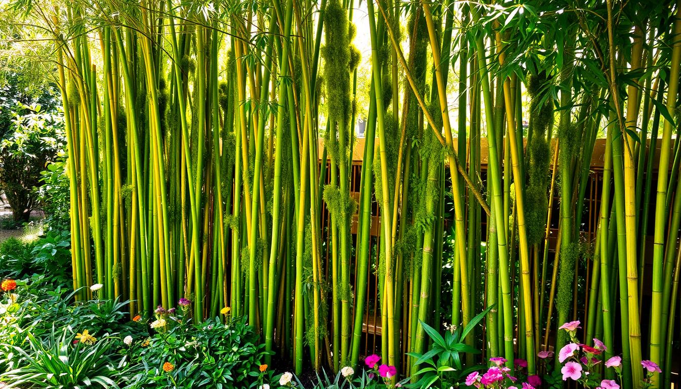 bambu mossô como barreira natural