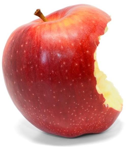 A red apple  Description automatically generated