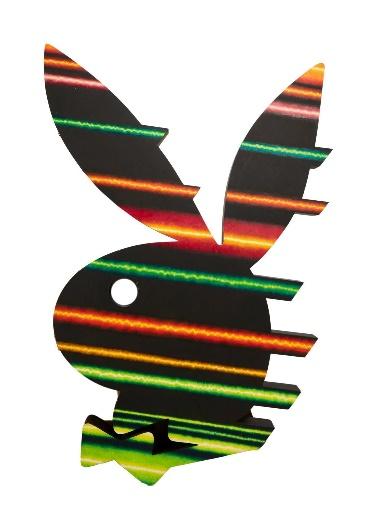 Playboy | Ed Paschke Rainbow Rabbit Head Sculpture