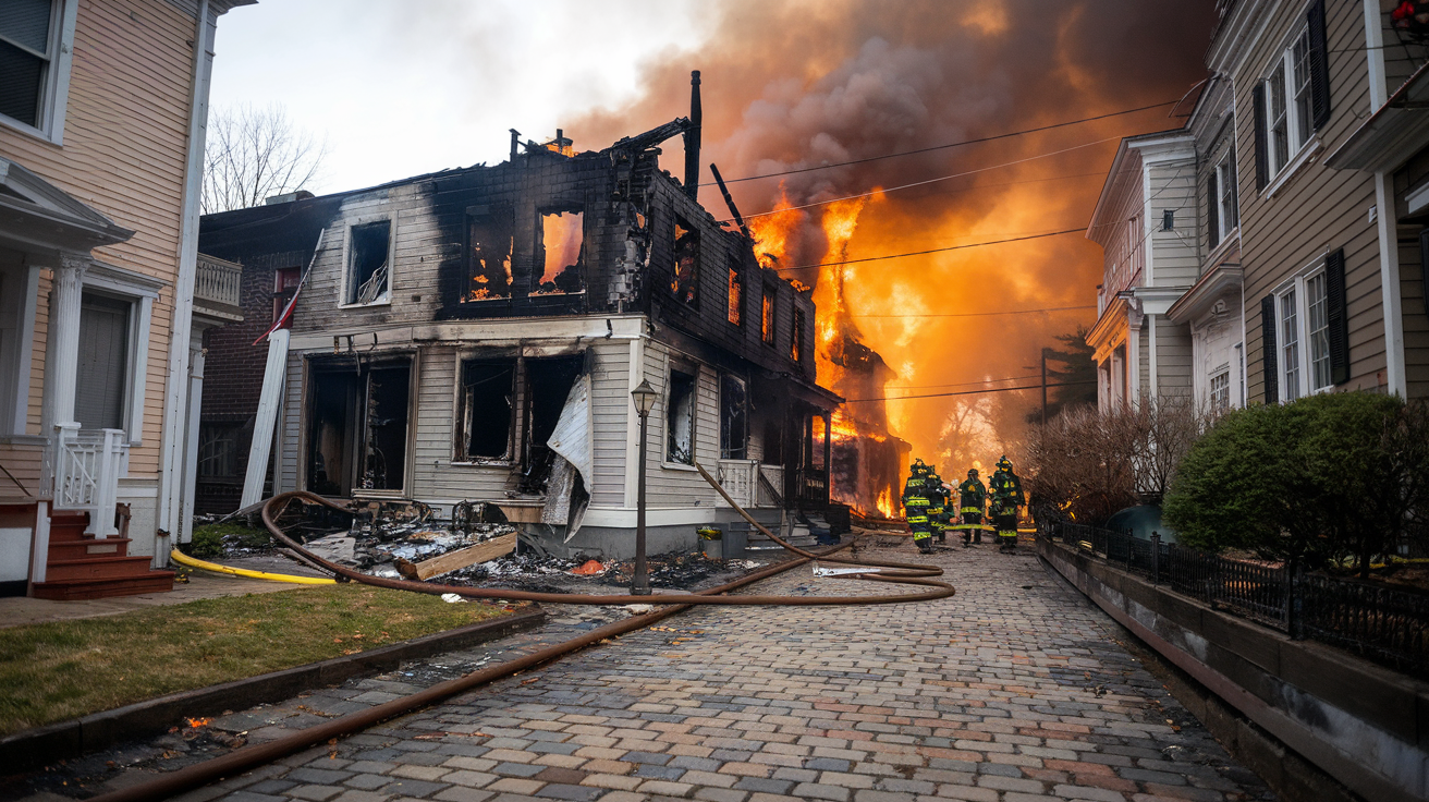 House Fire Cobblestone Road Longmeadow​