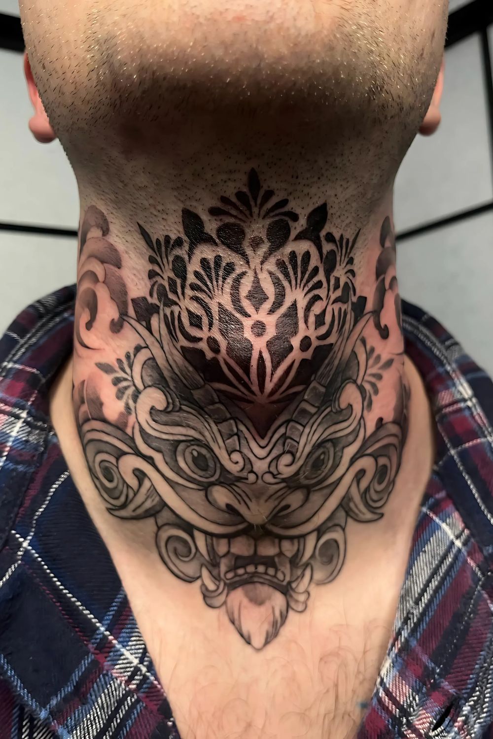 Full Coverage Neck Tattoo