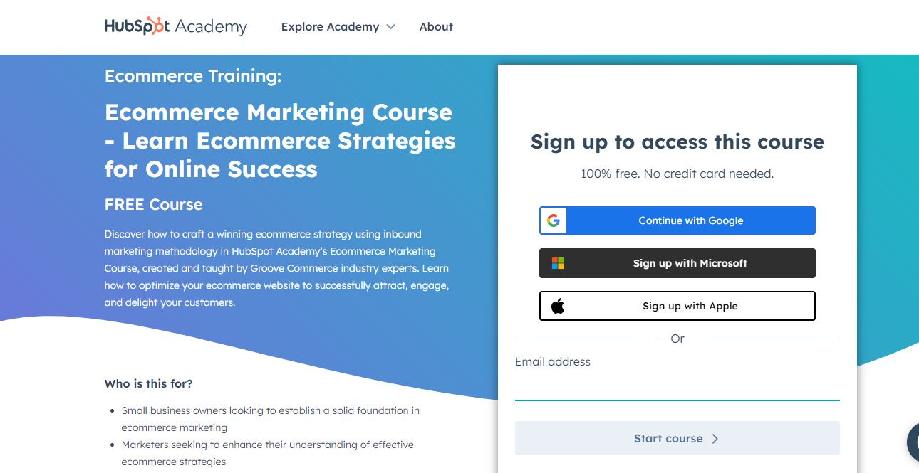 Hubspot Ecommerce Marketing Training 