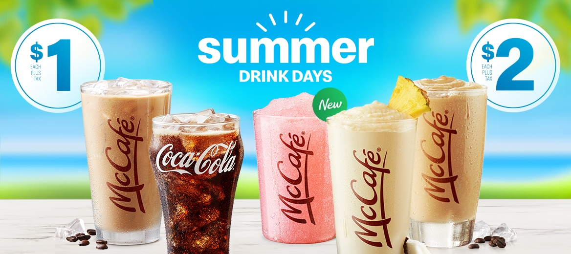 McDonald's Summer Drink Days summer Loyalty program promotion 