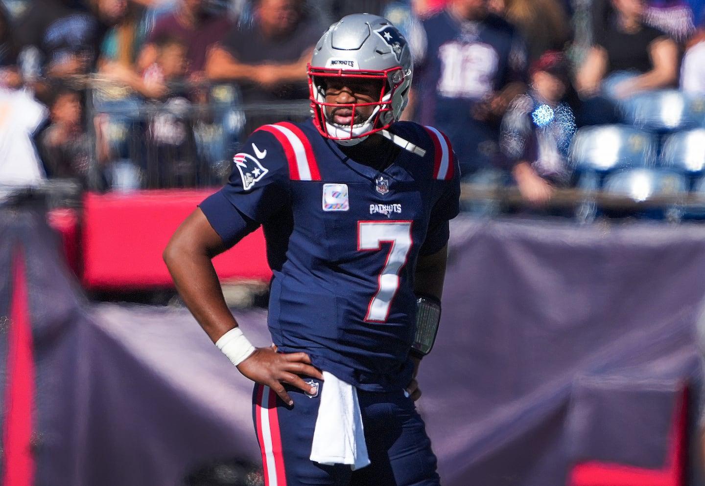 After fourth straight Patriots loss, Jerod Mayo doesn't sound as sure about Jacoby  Brissett at QB - The Boston Globe