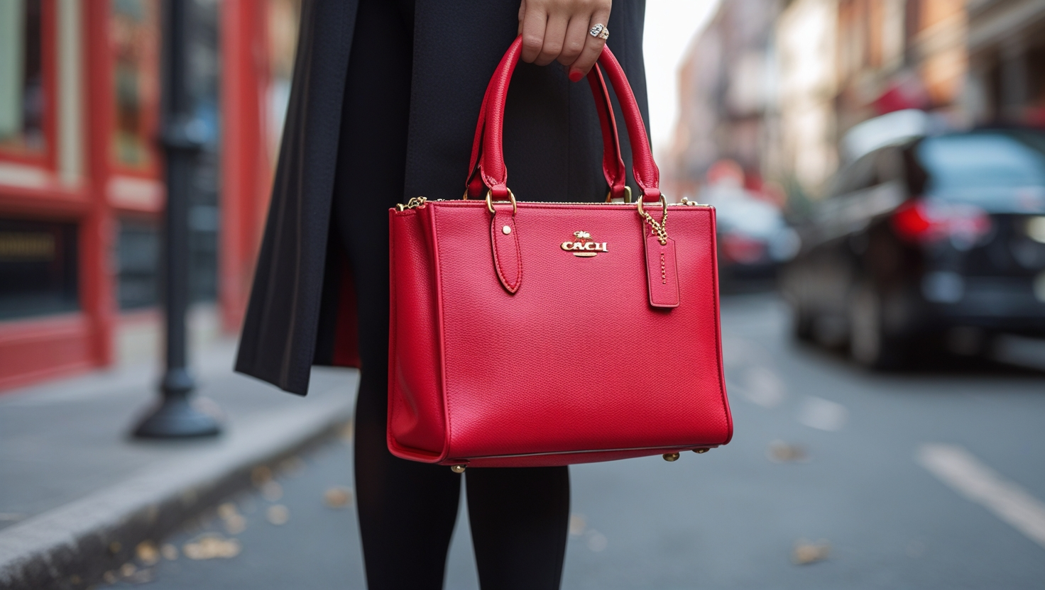 Red Coach Bag