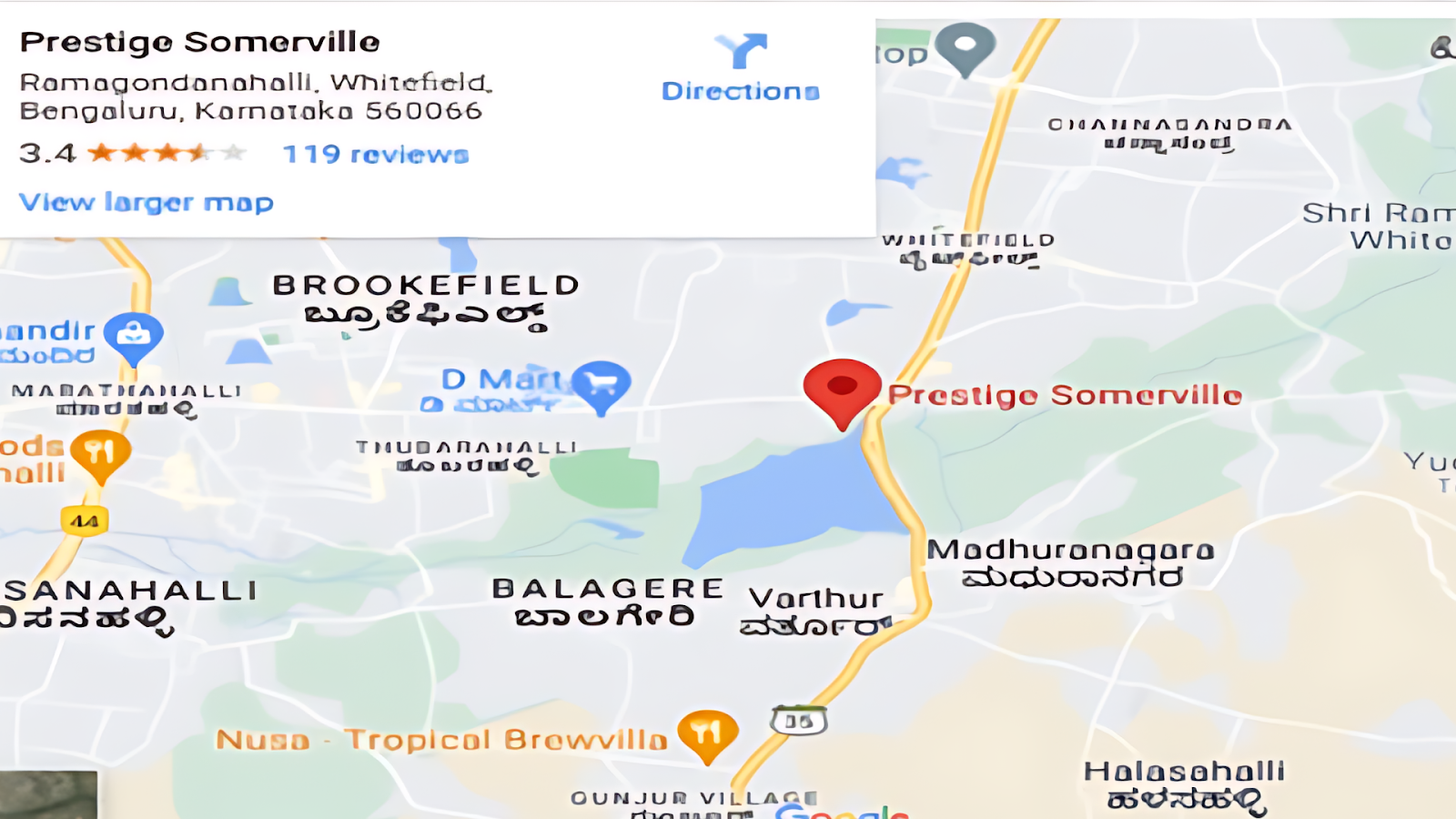 Prestige Somerville location and connectivity.