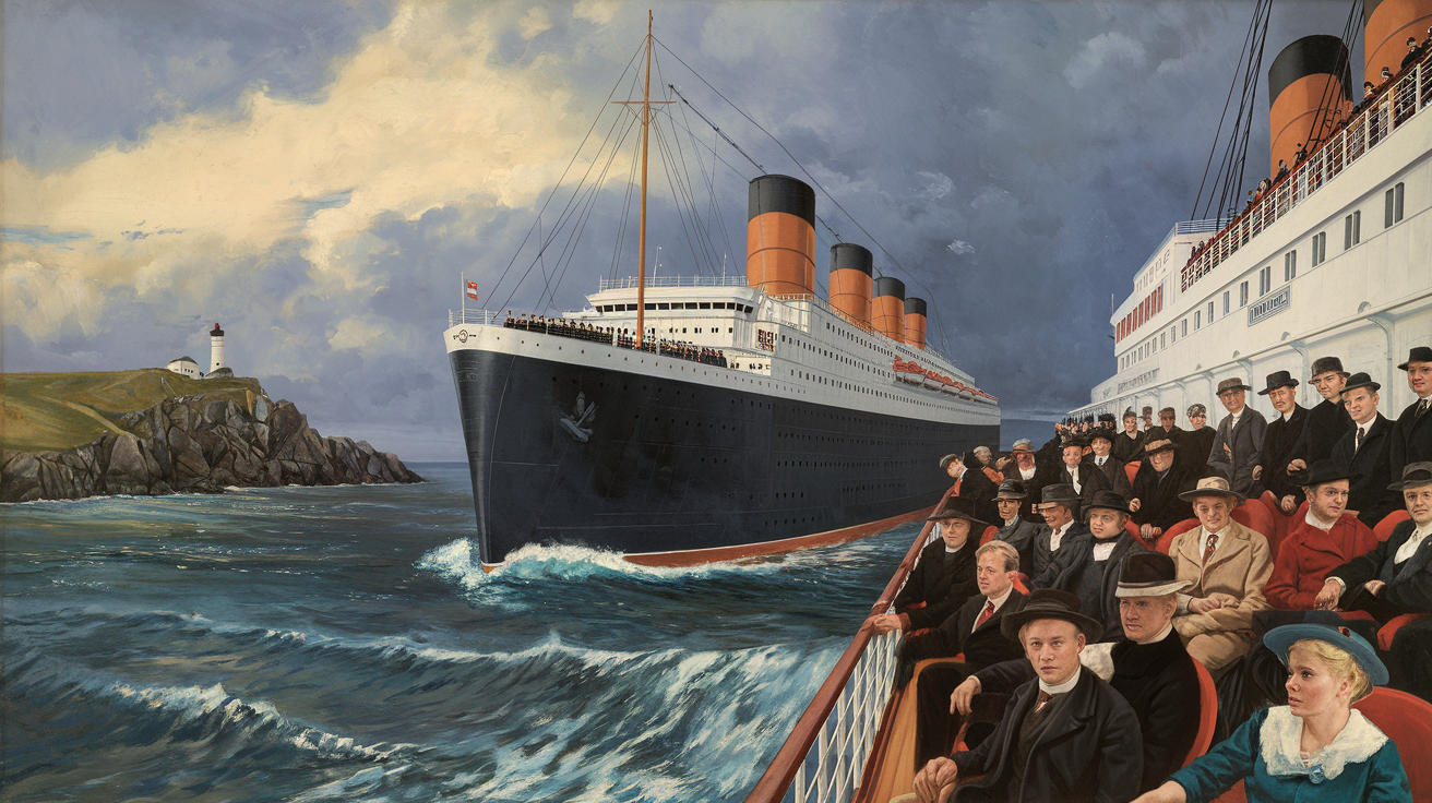 Cunard Europe-America by W.S. Bylitylis