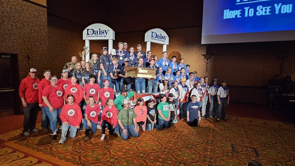 Daisy Nationals winners: Mausten Stelter, Elyk Swiden, Ema Dissing, Braylon Plucker, and Sutton Plucker.  